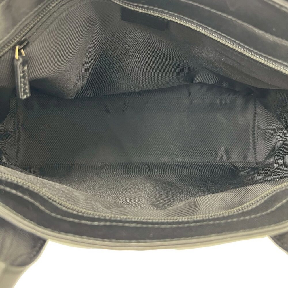 GUCCI GG canvas leather handbag tote Boston black - Picture 10 of 10